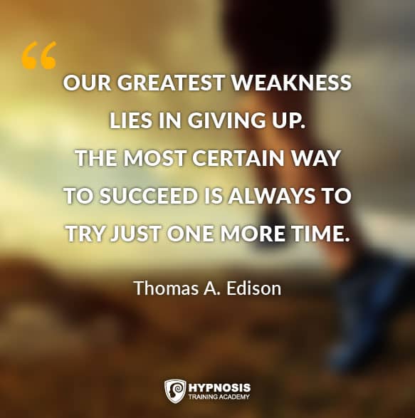 Our Greatest Weakness Lies In Giving Up