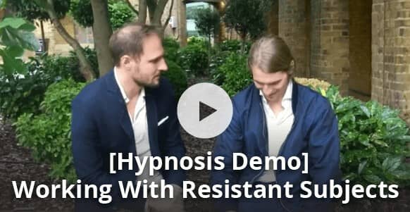hypnosis demonstration hypnotic trance resistant subjects