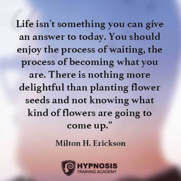 milton erickson quotes process of waiting