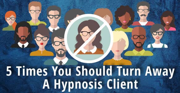 hypnotherapy client saying no